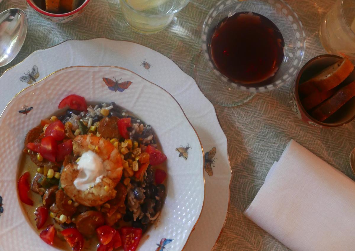 Spicy Cajun Sausage, Shrimp, and Corn Chowder