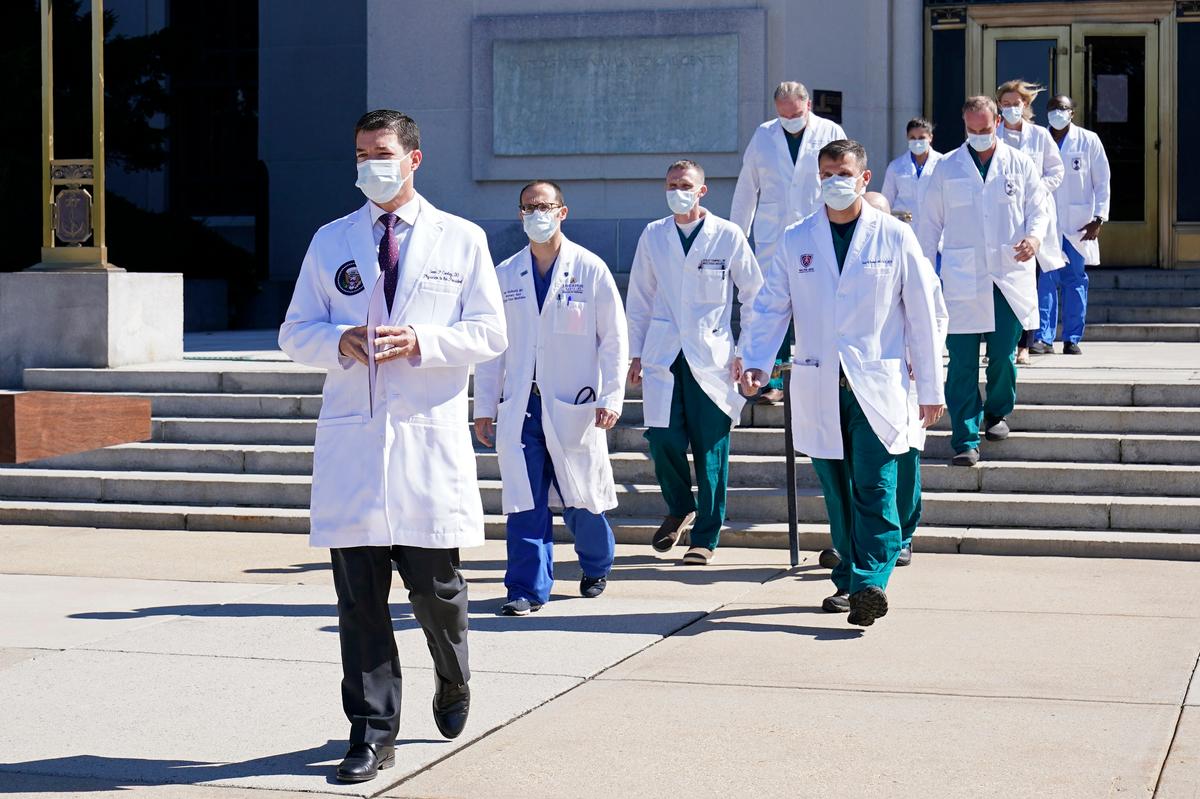 Trump Praises Medical Staff at Walter Reed, Says He Is ‘Feeling Well’