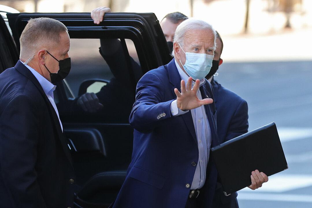 Biden Says It’s ‘Patriotic Duty’ to Wear a Mask as Trump Receives COVID-19 Care