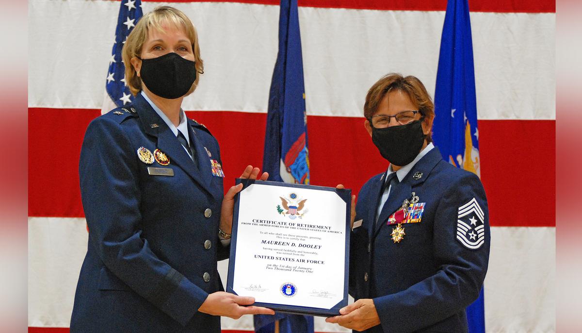 Command Chief Master Sergeant Hangs Up Her Uniform After 33 Years With US Air Force