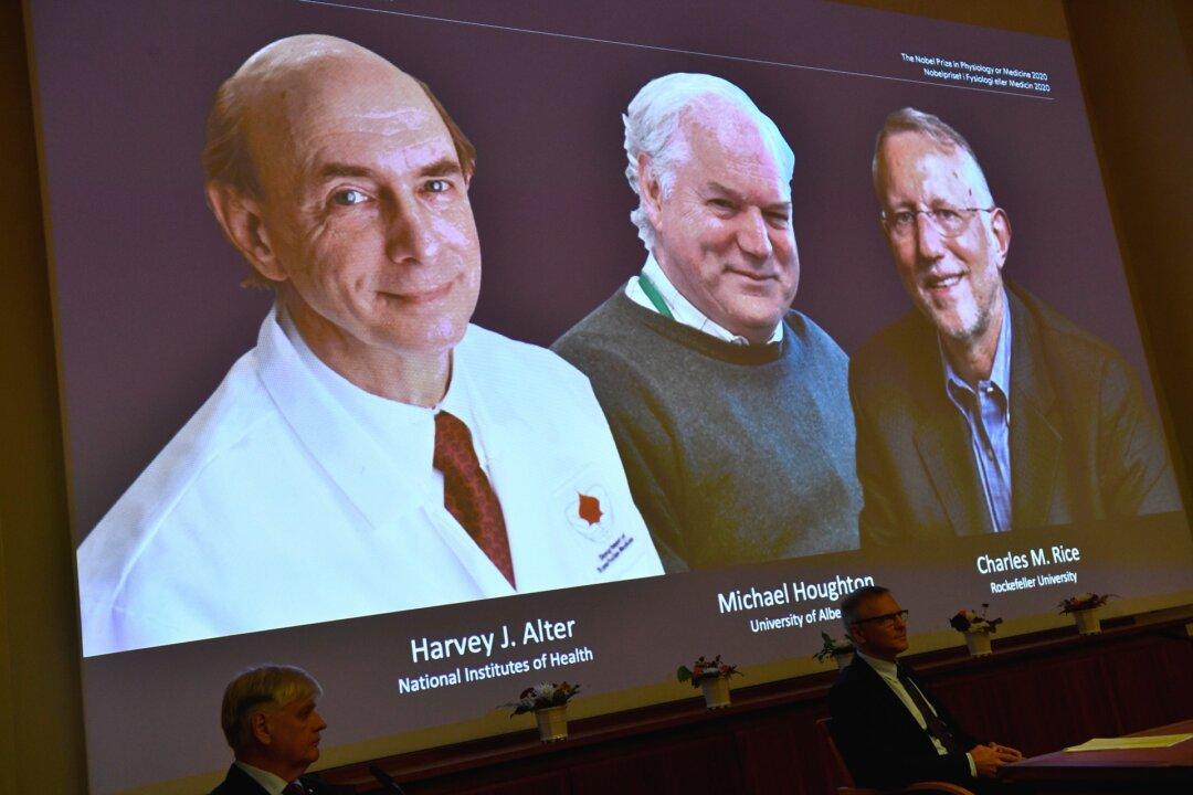 3 Win Nobel Medicine Prize for Discovering Hepatitis C Virus