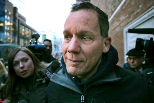 Harvard University professor Charles Lieber leaves federal court following his arrest in Boston, on Jan. 30, 2020. (Charles Krupa/AP Photo)