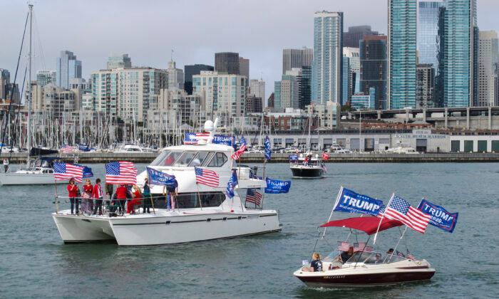 Trump Boat Parade Draws Hundreds in San Francisco