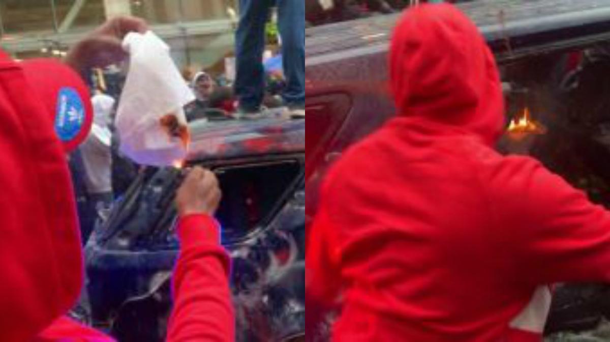 Man Charged With Stealing Police Rifle, Setting Car on Fire During May Riot in Seattle