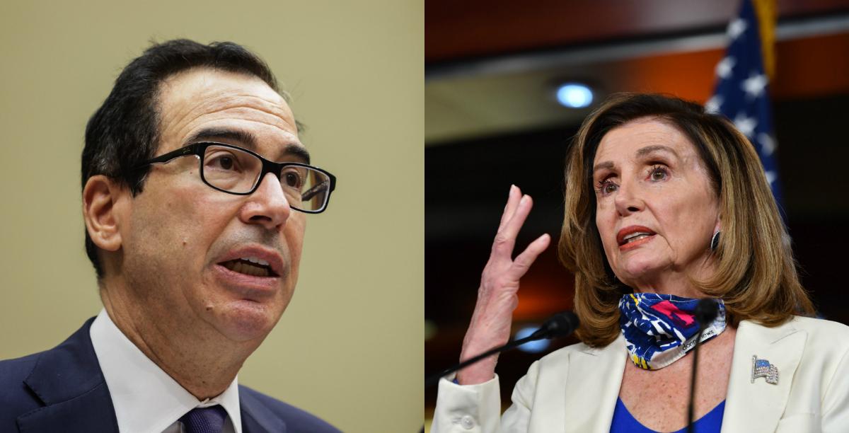 Mnuchin, Pelosi to ‘Regroup’ for Stimulus Talks as Trump Pushes for Deal