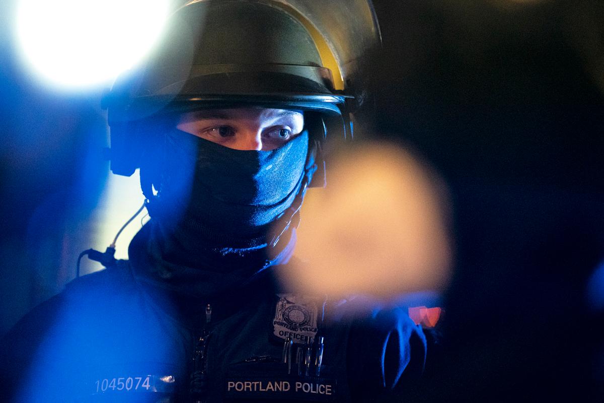 Portland Protesters Deface Police Association Building, Set Fire to Billboard