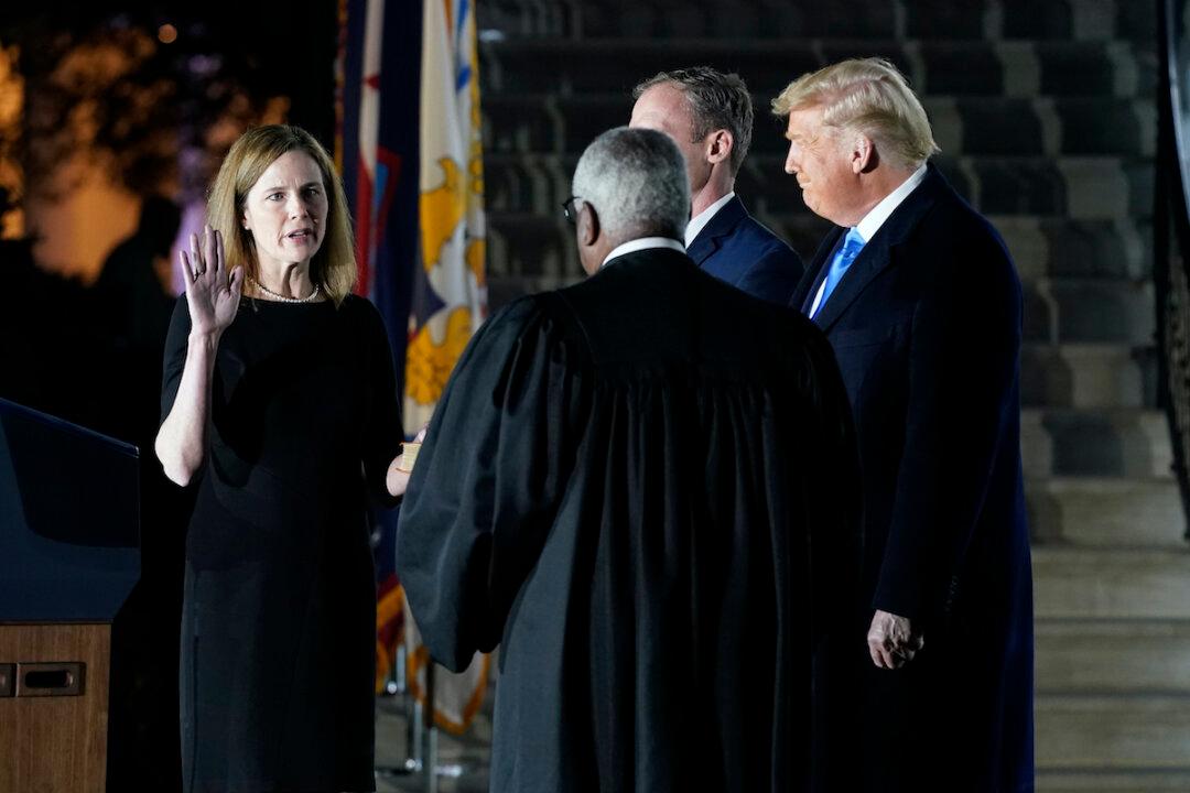 Justice Amy Coney Barrett to Hear Arguments for the First Time Monday