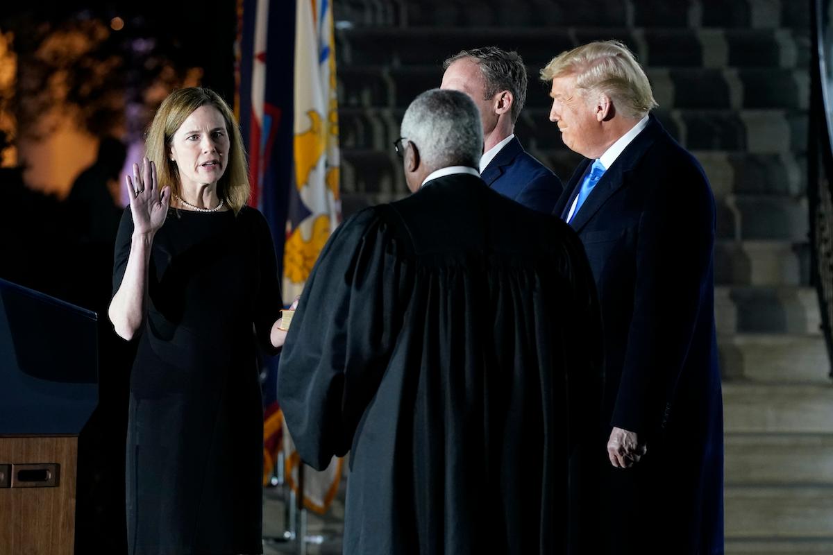 Justice Amy Coney Barrett to Hear Arguments for the First Time Monday
