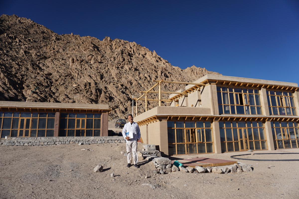Sonam Wangchuk at the Himalayan Institute of Alternatives in Phyang Valley in Ladakh, India, on Oct. 16, 2020. (Venus Upadhayaya/The Epoch Times)