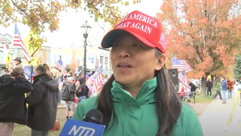 Chinese American at Stop the Steal Rally Is Hopeful About an Honest Election