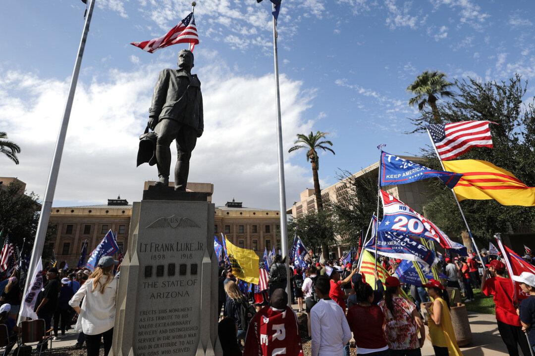 Arizonians Call for Recount, Audit of Votes at State Capitol Rally