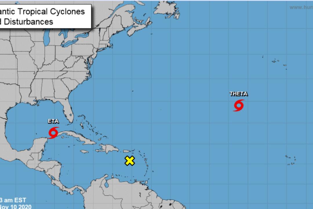 Theta Forms Record 29th Named Atlantic Storm: Forecasters