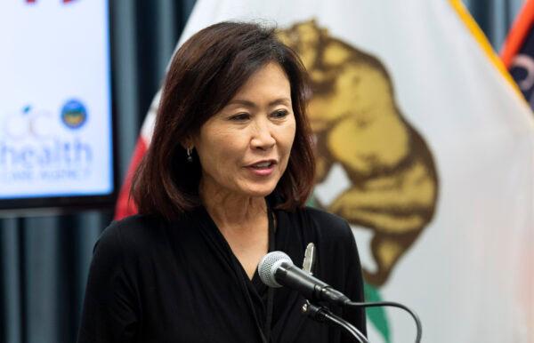 Rep. Michelle Steel participates in a press conference in Santa Ana, Calif., on Nov. 5, 2020. (Paul Bersebach/The Orange County Register via AP)