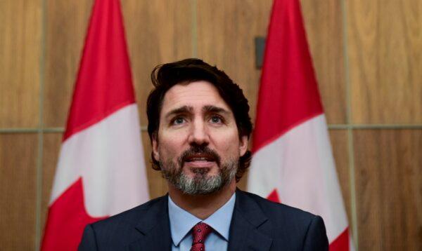 Prime Minister Justin Trudeau speaks at a press conference in Ottawa on Nov. 13, 2020. (The Canadian Press/Sean Kilpatrick)