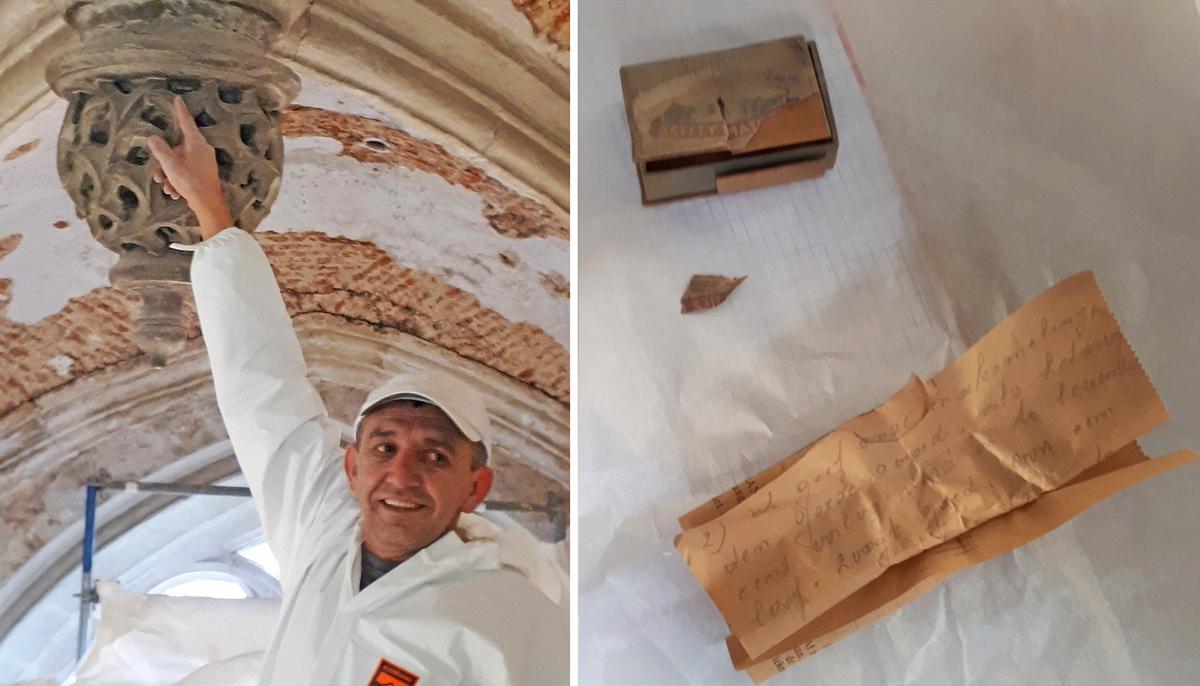 Worker Finds Note Hidden in the Roof of a Church From 1941 With Advice for Future Generations