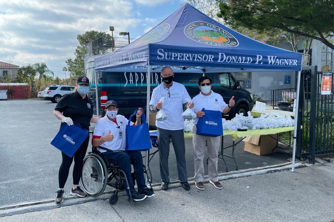 Groups Hand Out Thanksgiving Meals, Food to Struggling Orange County Families