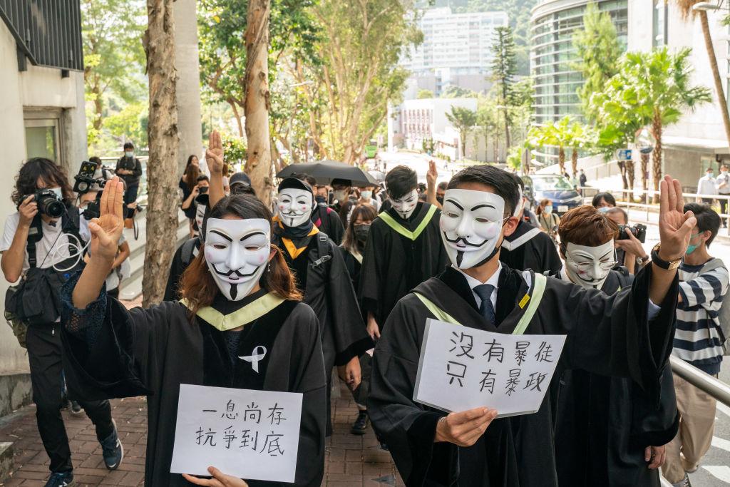 Hong Kong Police Arrest 8 Over University Protests, 3 With Additional National Security Charges