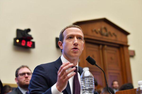 Facebook Chairman and CEO Mark Zuckerberg testifies before the House Financial Services Committee on Oct. 23, 2019. (Nicholas Kamm/AFP via Getty Images)