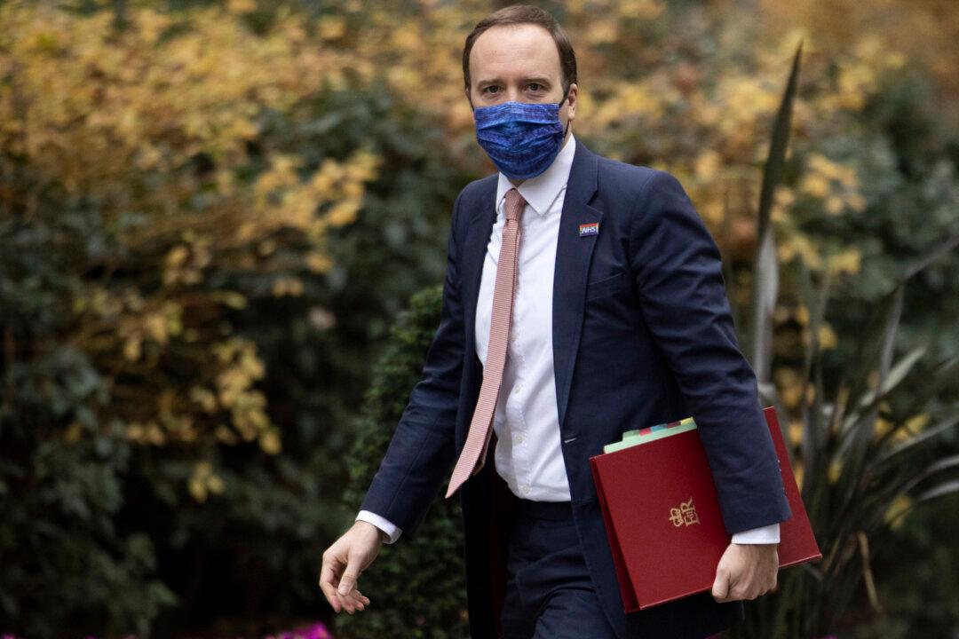 UK ‘Precisely on Track’ of Johnson’s Roadmap to Reopen, Say Hancock