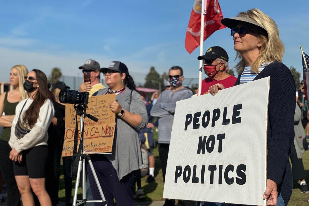 Small Business Owners Rally to ‘Open Safe’ in Newport Beach