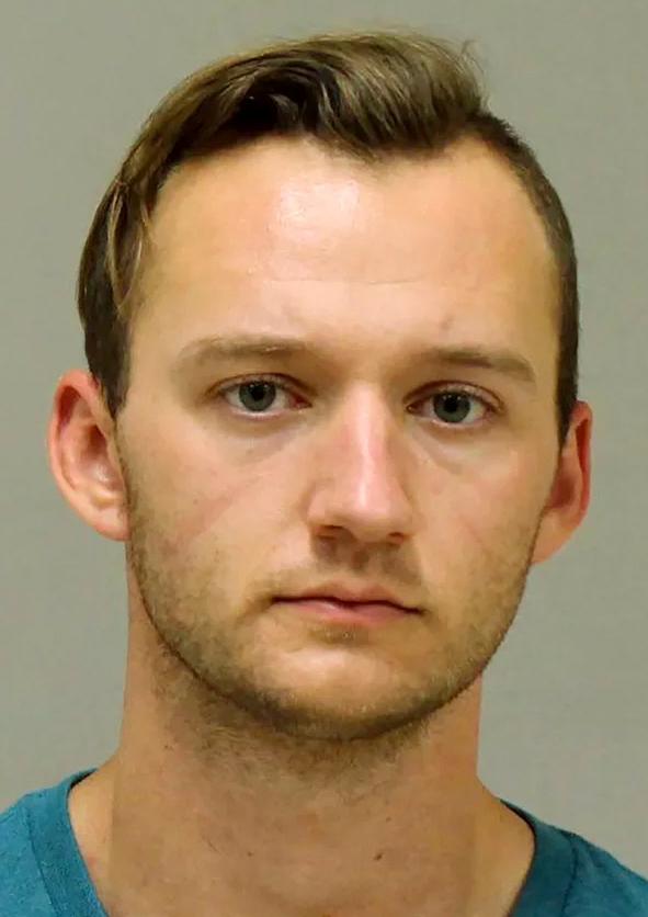 In a photo provided by the Kent County Sheriff, Kaleb Franks is shown in a booking photo. (Kent County Sheriff via AP File)