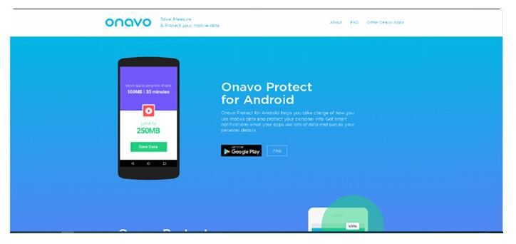 Advertising promotion for the Onavo Protect VPN which is owned by Facebook (ACCC)