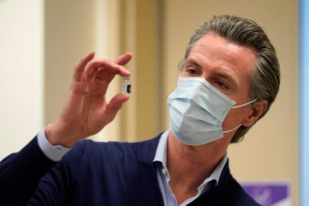 Newsom Says Just One Percent of Californians Vaccinated: ‘It’s Gone Too Slowly’