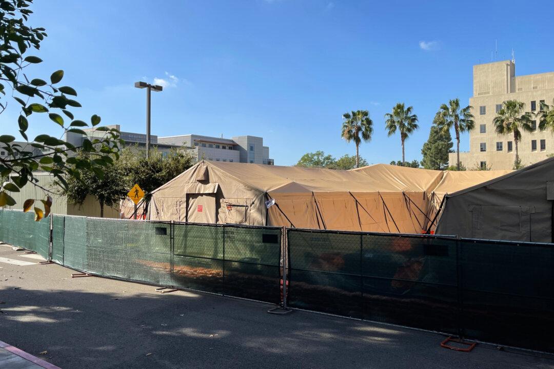 University of California–Irvine Medical Center Erects Mobile Field Hospitals