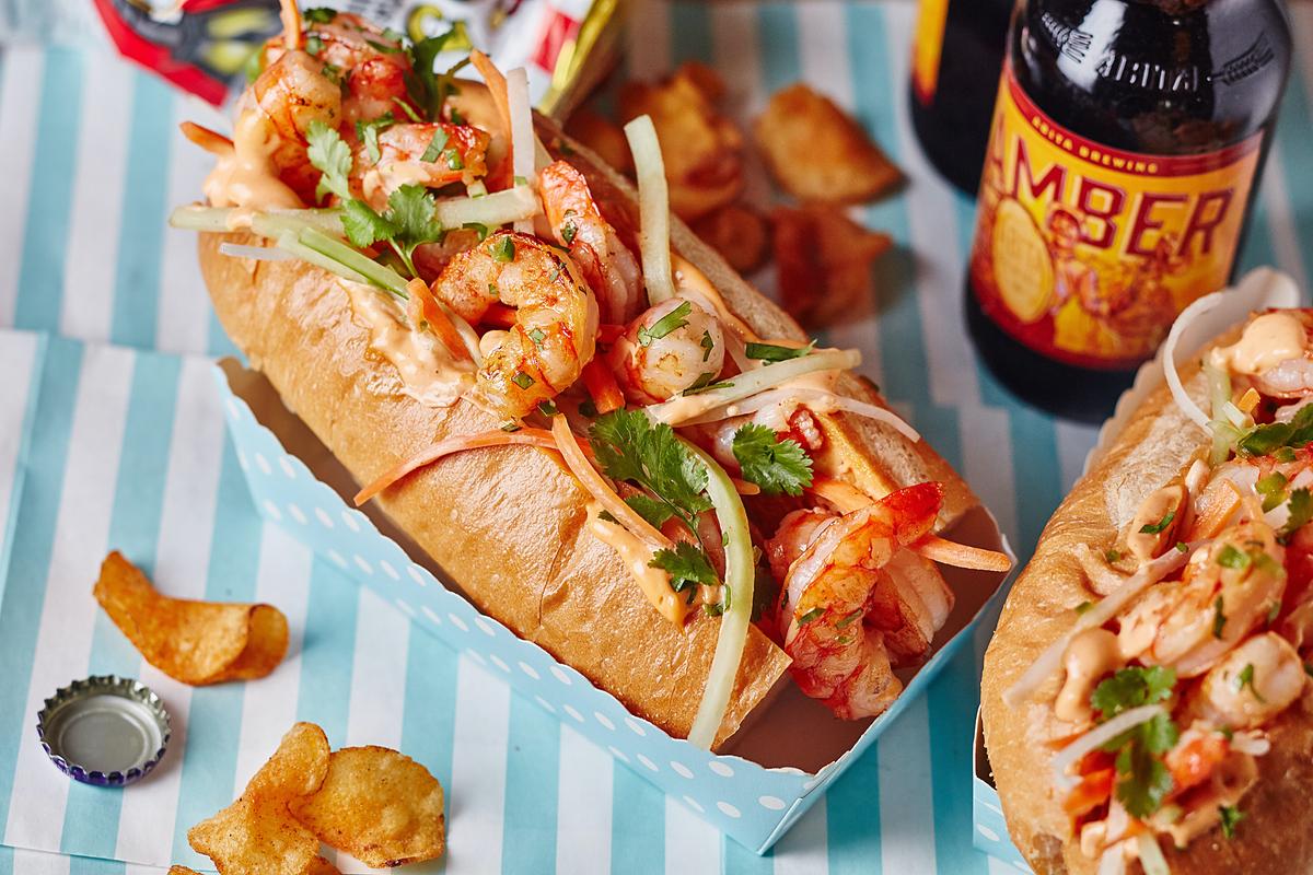 This Vietnamese-Style Shrimp Po'boy Brings the Mardi Gras Flavor