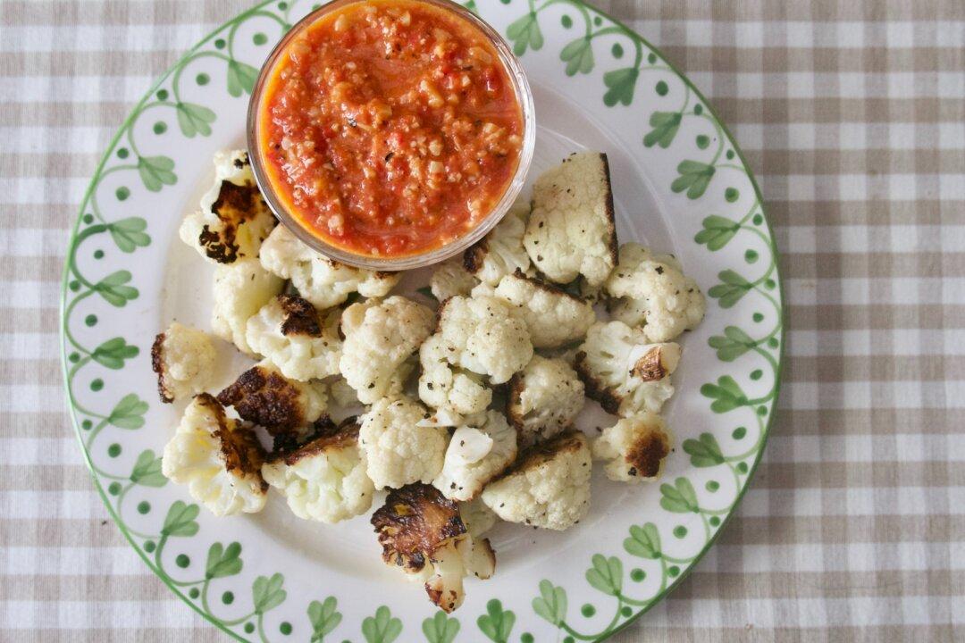 Roasted Cauliflower With Romesco