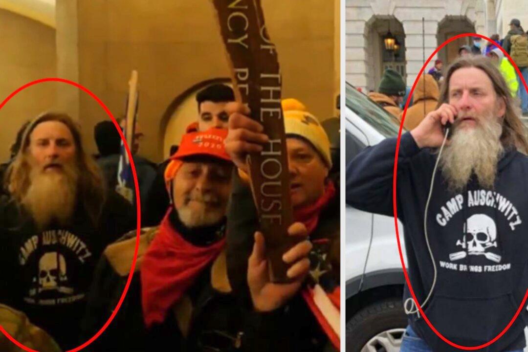 Man Seen Wearing ‘Camp Auschwitz’ Sweatshirt During Capitol Breach Arrested