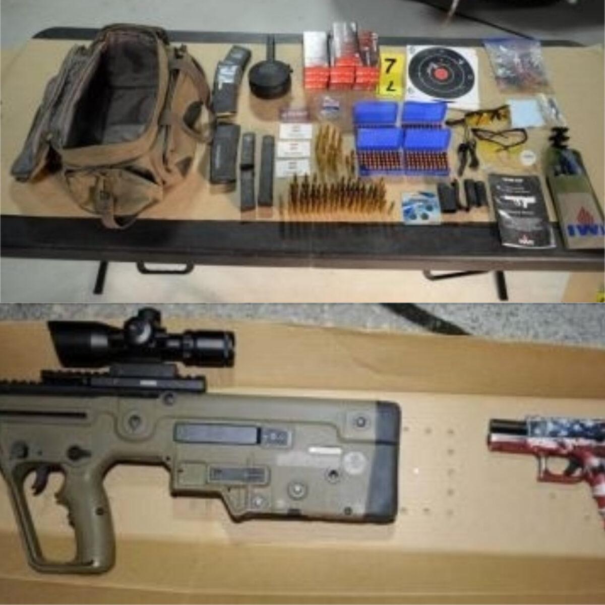 Guns and ammunition possessed by Cleveland Meredith. (U.S. Attorney's Office)