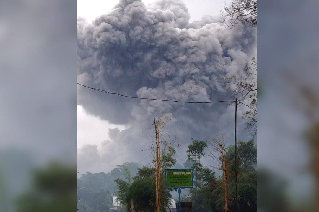 Semeru Volcano on Indonesia’s Java Island Spews Hot Clouds