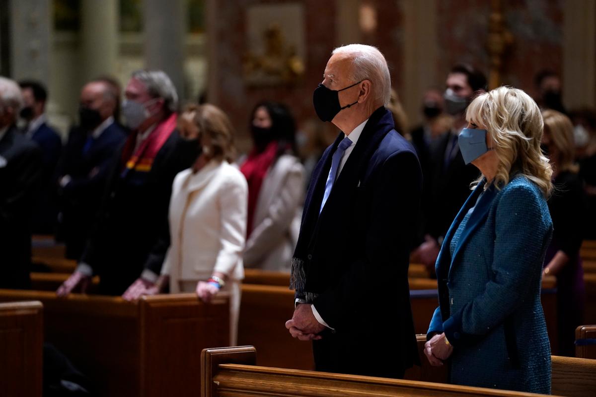 Biden, Harris Attend Church on Inauguration Day