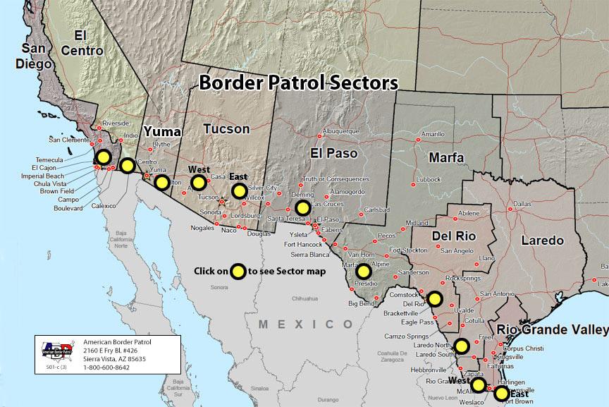 The Laredo Sector is one of nine CBP sectors along the southern border of the United States. It contains about 135 miles of the international border with Mexico. (Americanpatrol.com)