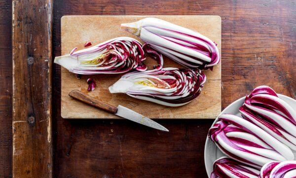 Radicchio tardivo is the most spectacular specimen of the many Italian varieties. (Giulia Scarpaleggia)