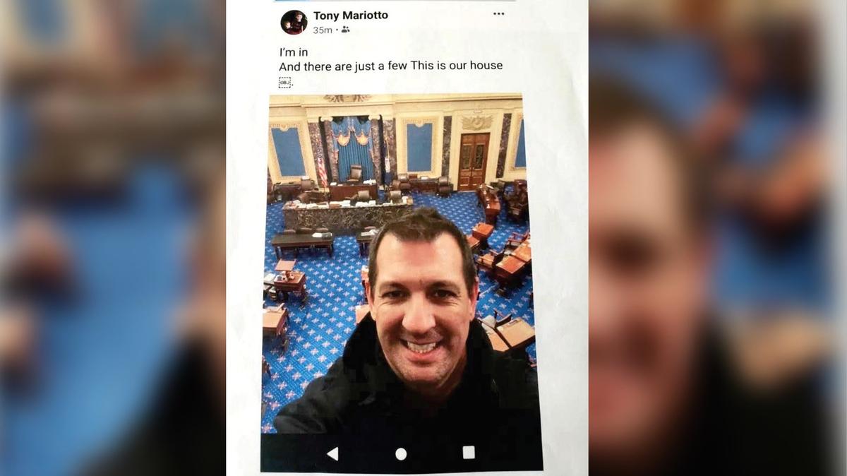 Florida Man Faces Capitol Riot Charges After Posting Selfie from Senate Chamber