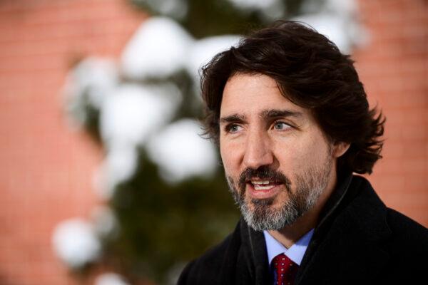 Prime Minister Justin Trudeau holds a press conference at Rideau Cottage in Ottawa on Jan. 22, 2021. (Sean Kilpatrick/<br/>The Canadian Press)