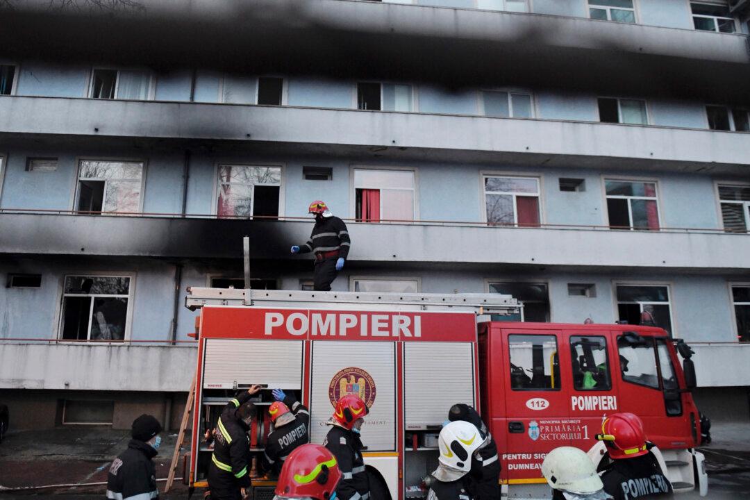 Fire at Romanian Hospital Treating Virus Patients Kills 5