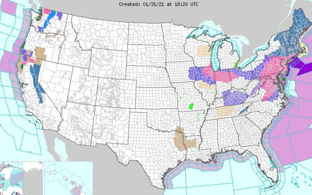 Significant Winter Snowstorm to Hit East Coast, New York, Boston