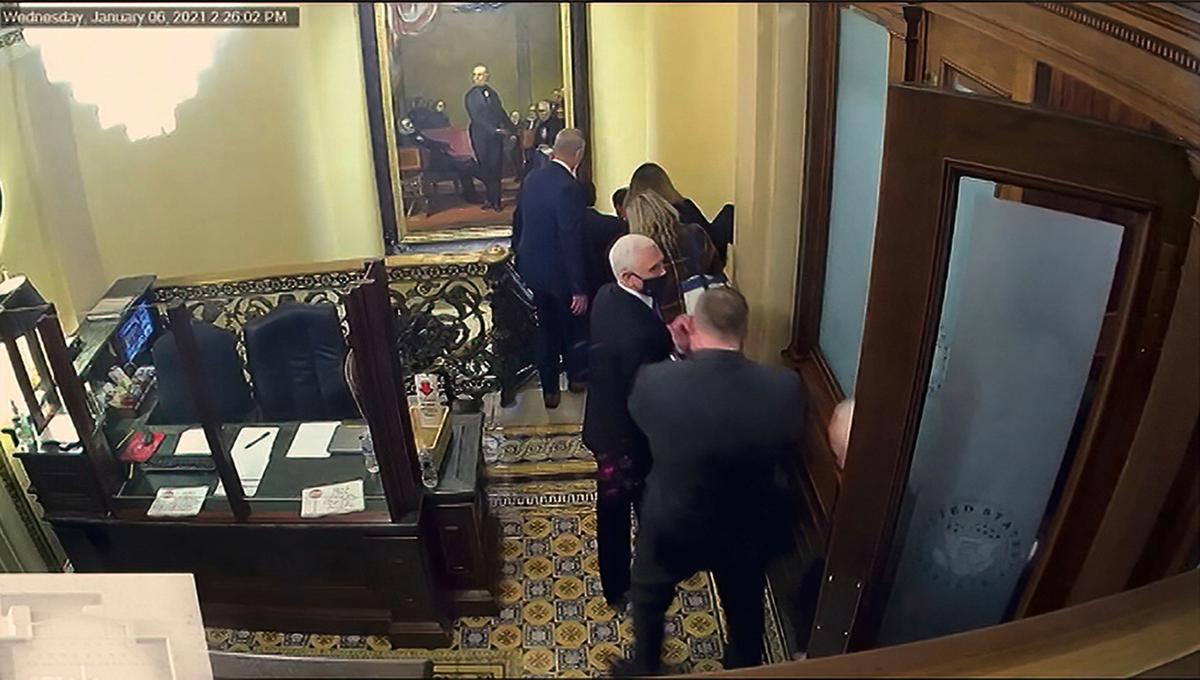 Newly Shown Videos Show Where Pence, Pelosi Went After Capitol Breach on Jan. 6
