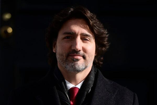 Prime Minister Justin Trudeau holds a press conference at Rideau Hill Ottawa on Feb. 12, 2021. (Sean Kilpatrick/The Canadian Press)