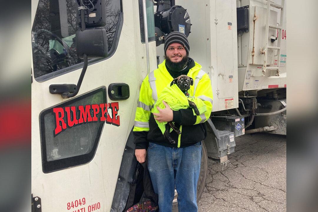 Garbage Truck Driver Spots Discarded Bag With Abandoned Puppy Inside, Adopts Her as His Own