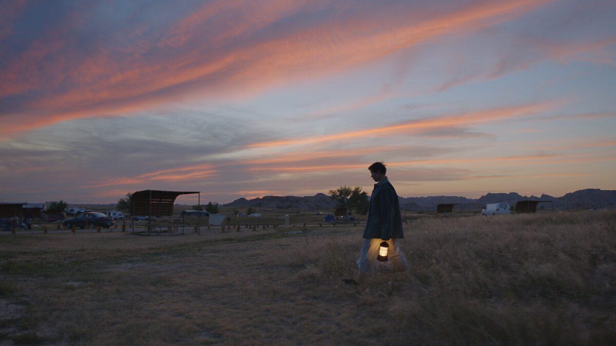 Fern (Frances McDormand) attending the Rubber Tramp Rendezvous in Arizona, in “Nomadland.” (Searchlight Pictures/Walt Disney Studios Motion Pictures)