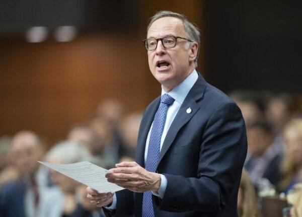 Liberal MP Robert Oliphant rises during Question Period in the House of Commons in Ottawa on May 7, 2019. (Adrian Wyld/The Canadian Press)