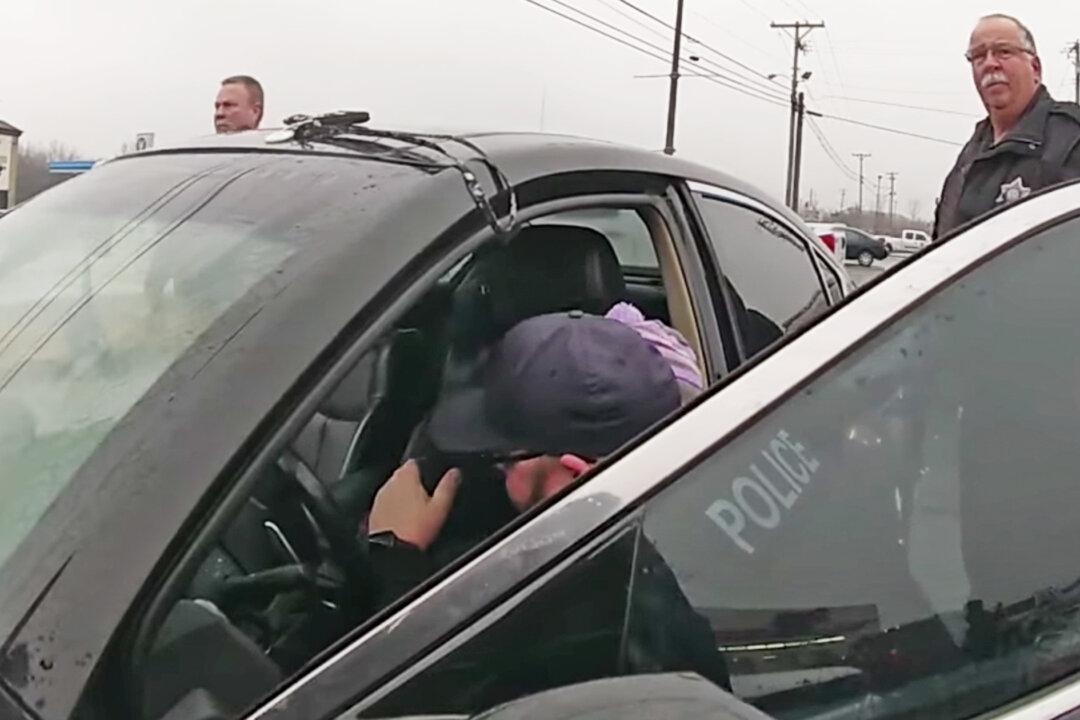 Bodycam Footage Shows Terrified Suspect Hugging Police Chief After Car Chase: Video