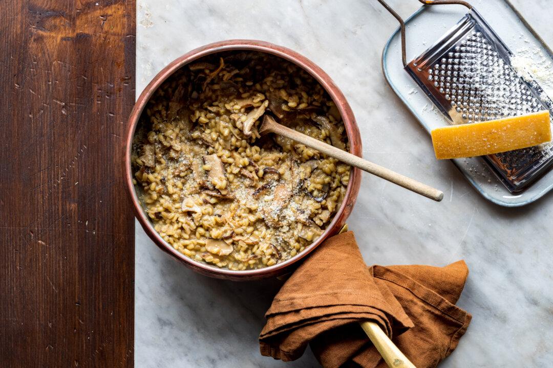 Orzotto ai Funghi (Mushroom Barley Risotto)