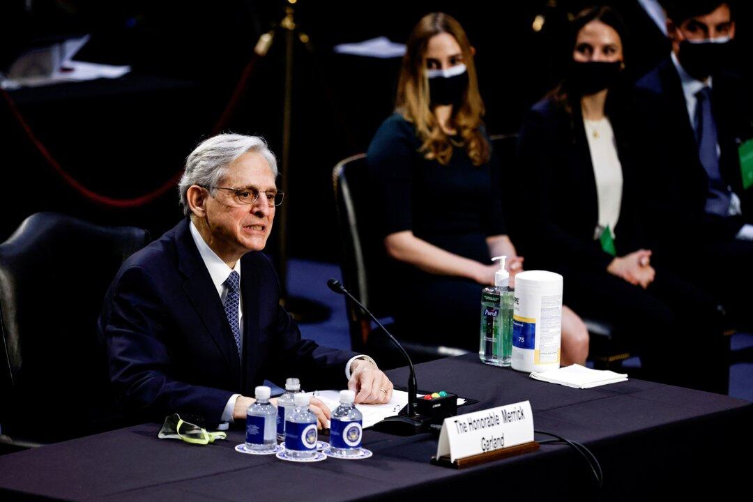 Garland Tells Lawmakers He Missed Leftist Demonstrators’ Attack on Interior Department