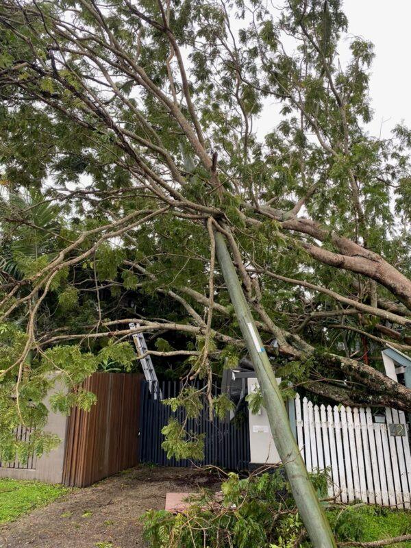 Weather-related power outages caused by the Cyclone Niran. (Supplied)