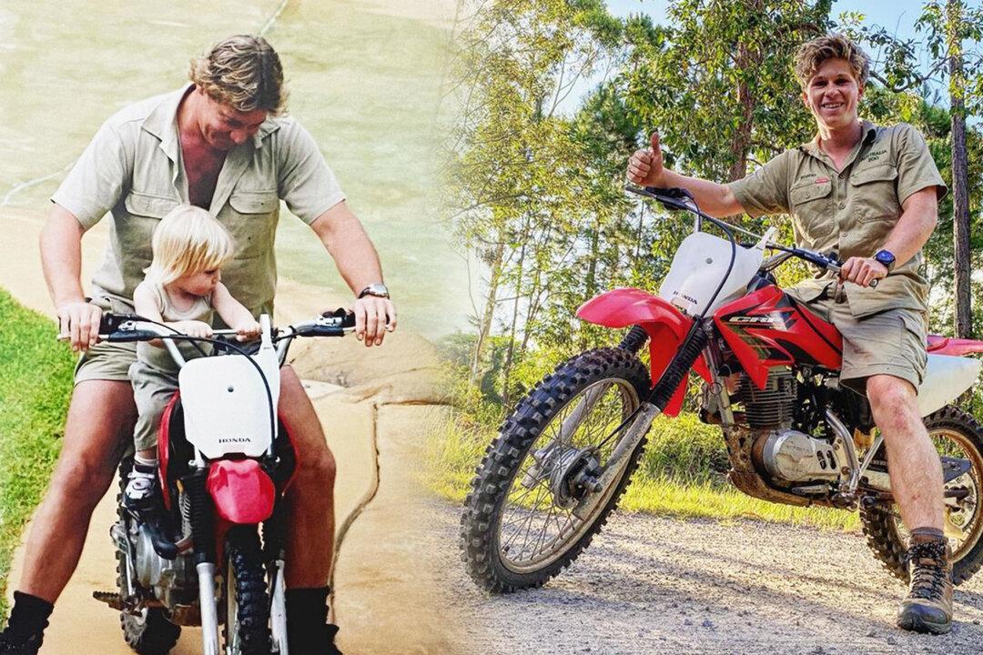 Robert Irwin Relives Memories Riding Late Dad Steve’s ‘Fixed Up’ Iconic Trail Bike